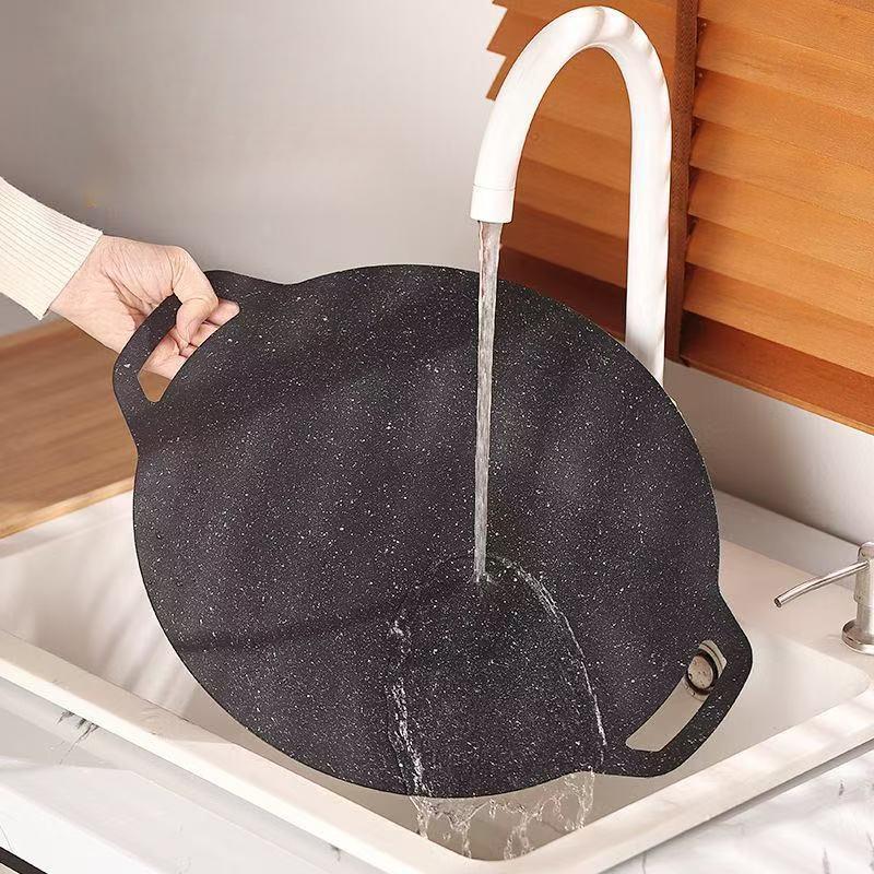 Kitchen Baking Appliances - ホットセール-1個入りキッチンノンスティックパン28/30/32/34/38cm韓国マイファンストーンBBQグリルパン屋外バーベキューポット2026