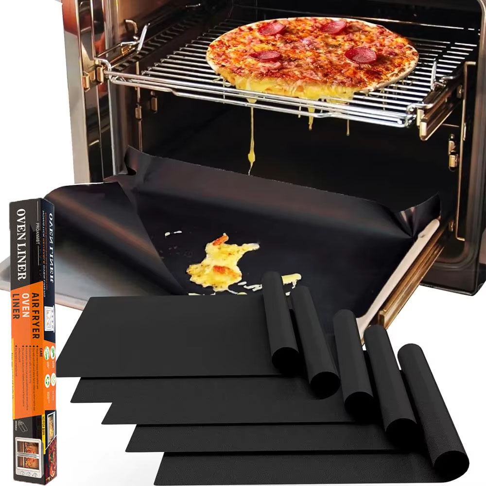 Super Kitchen Baking Mat - バーベキューマット オーブン底ライナー 再利用可能なノンスティックベーキングマット 屋外パーティー保護マット キッチンツール 耐熱グリルマット