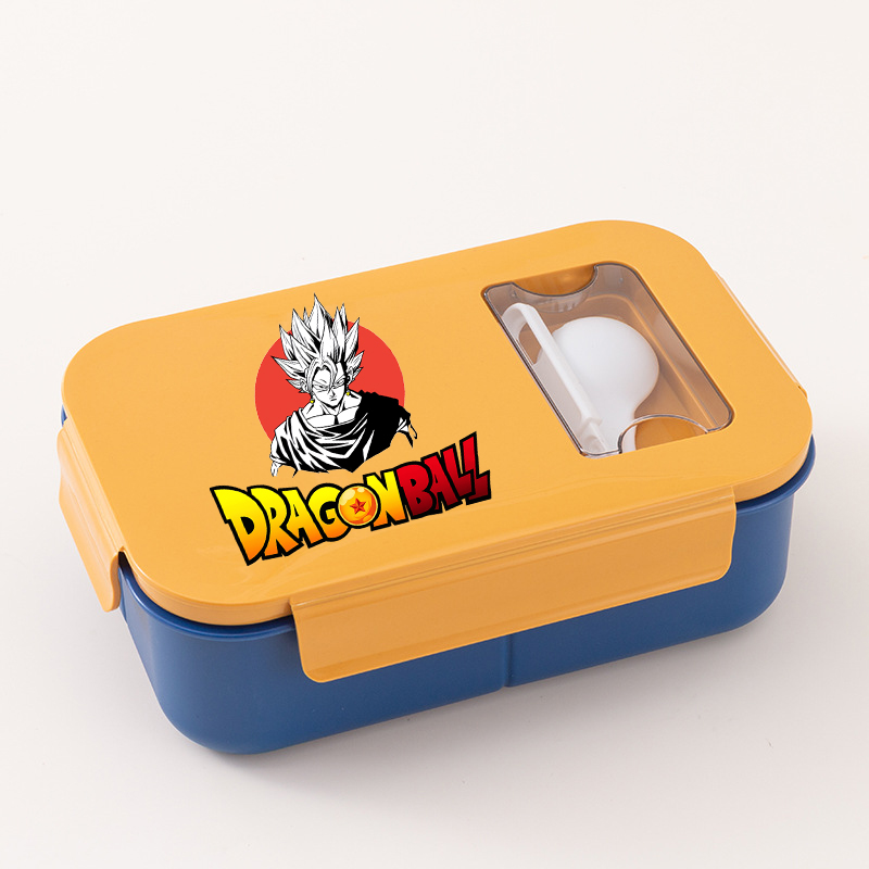 Kitchen Baking Gifts - ドラゴンボール男性用ランチボックスポータブル弁当箱食品容器マンアニメ悟空プリント食器漫画トーストボックスホームギフト2026