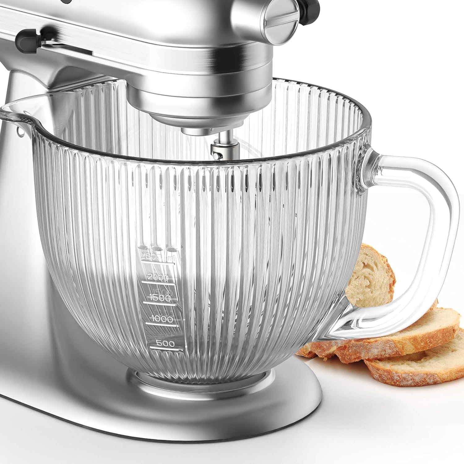 Kitchenaid Baking Set - GVODE キッチンエイドミキサー用ガラスボウル、4.5-5クォートチルトヘッドキッチンエイド用ガラスミキサーボウルスタンドミキサー用注ぎ口と