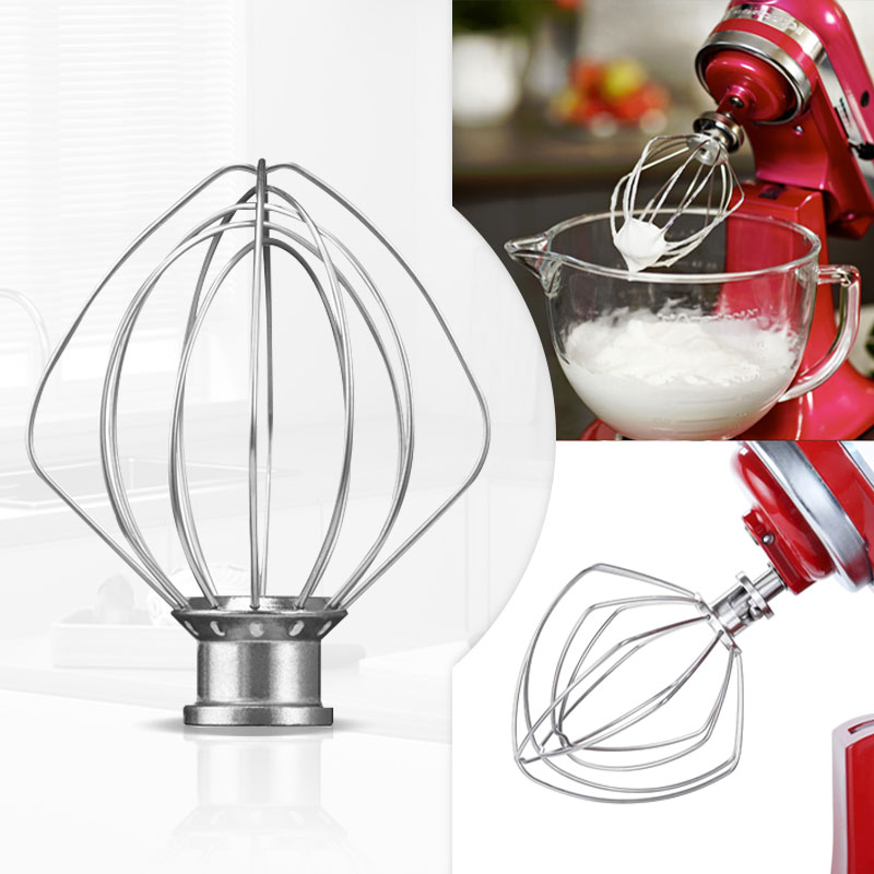 Kitchenaid Baking Set - ステンレス鋼ワイヤーホイップ電動ミキサーアクセサリー KitchenAid K45WW スタンドミキサー 4.5QT 泡立て器アタッチメント用