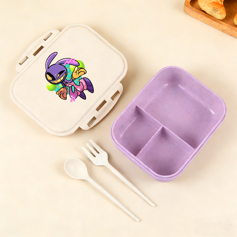 Kitchen Baking Gifts - アニメアメージングデジタルサーカスランチボックスポータブル弁当箱学生用品食品収納ケース単層容量誕生日ギフト