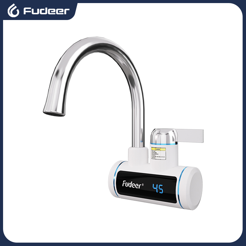 Kitchen Baking Appliances - Fudeer 電気温水器 220V キッチン蛇口 タンクレス瞬間加熱水栓 流れる温水ミキサー