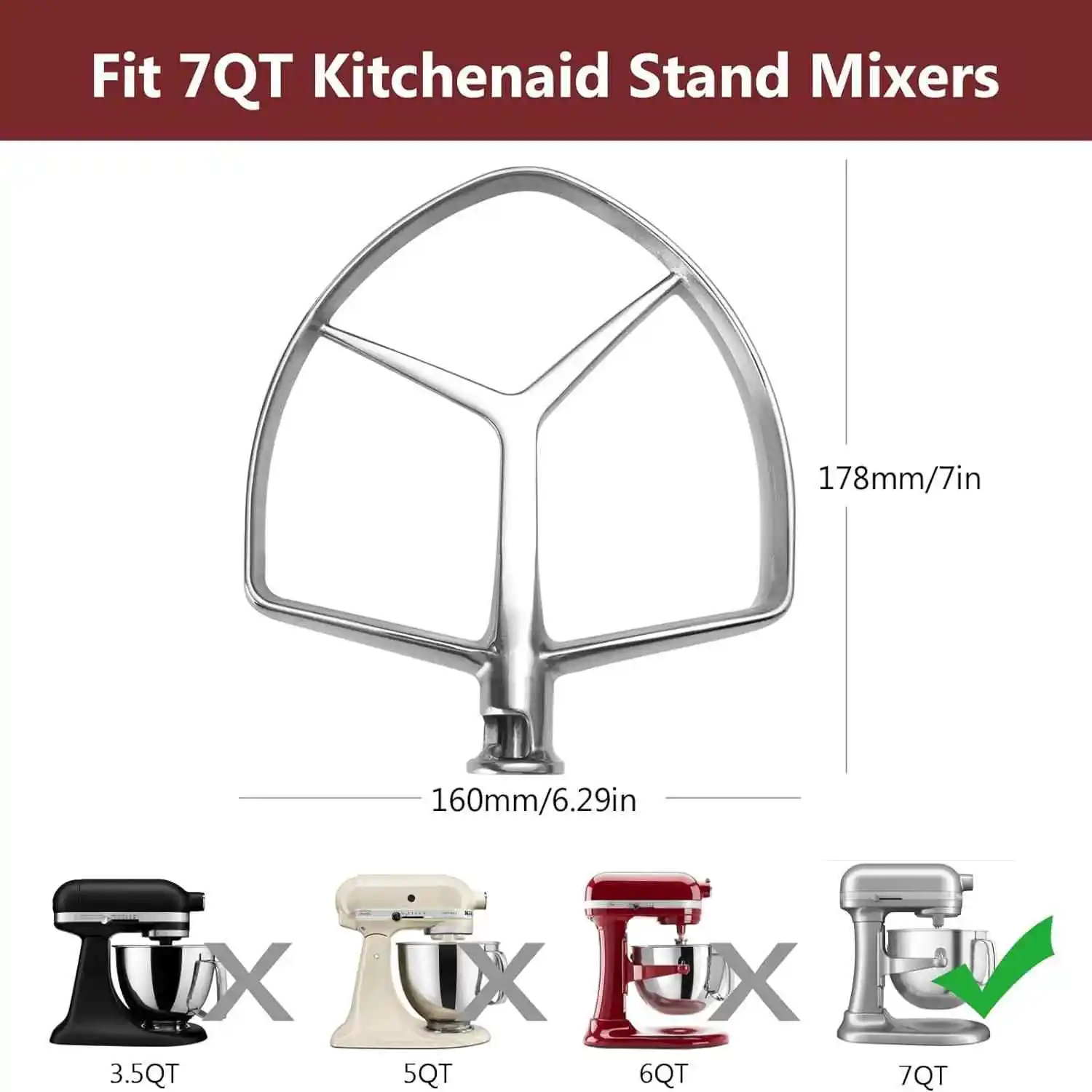 Kitchenaid Baking Set - キッチンエイド 7クォートミキサー用補助アタッチメントパーツ アクセサリー スタンドミキサー補助パドル