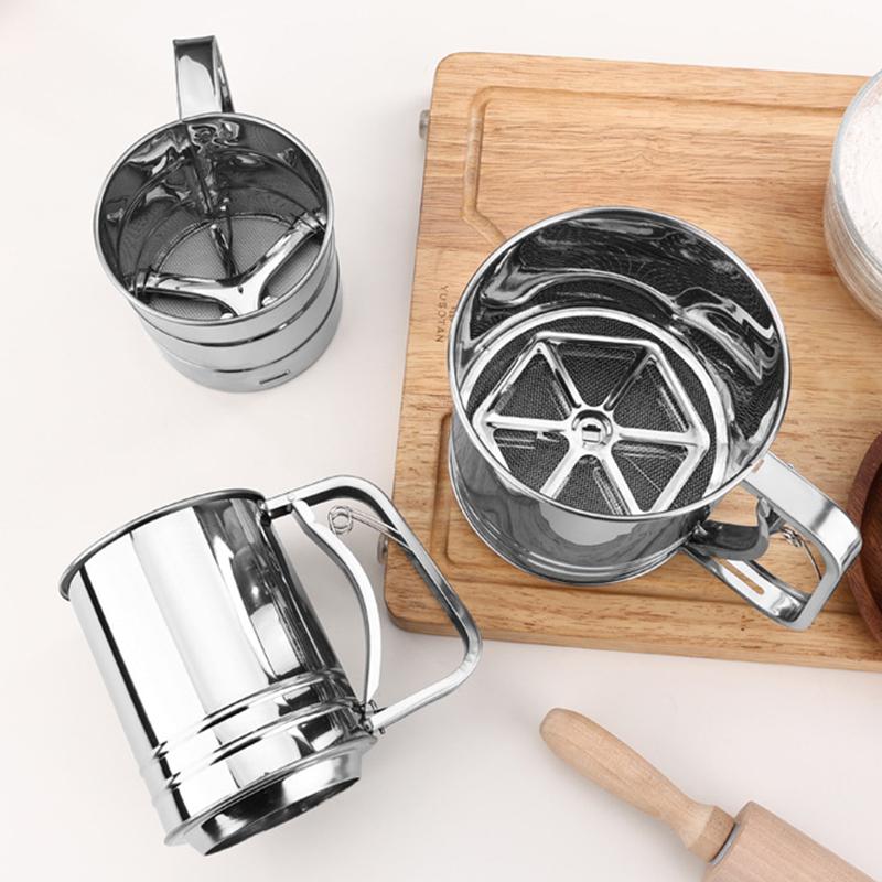 ステンレス鋼小麦粉ふるいカップパウダーふるいメッシュキッチン - Baking Powder Kitchen のレビューと価格