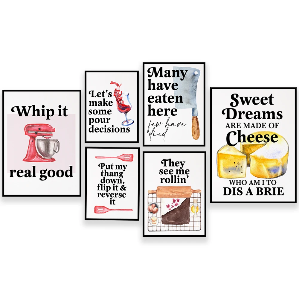 面白いベーキングの名言ポスター、食品のダジャレ名言、面白いウ - Kitchen Baking Wall Art のレビューと価格