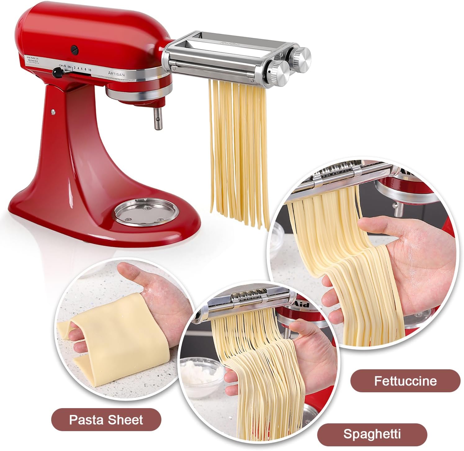 キッチンエイドミキサー3-in-1パスタローラーカッターアタ - Kitchenaid Baking Set のレビューと価格