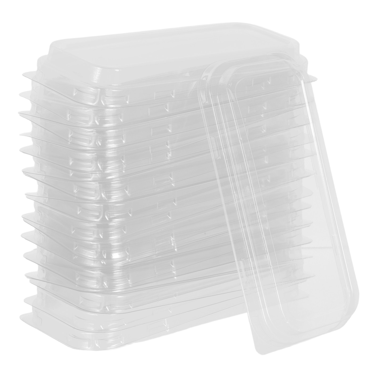 50個入り プラスチック製パン蓋 - 透明な長方形ケーキパン - Kitchen And Baking Tools のレビューと価格