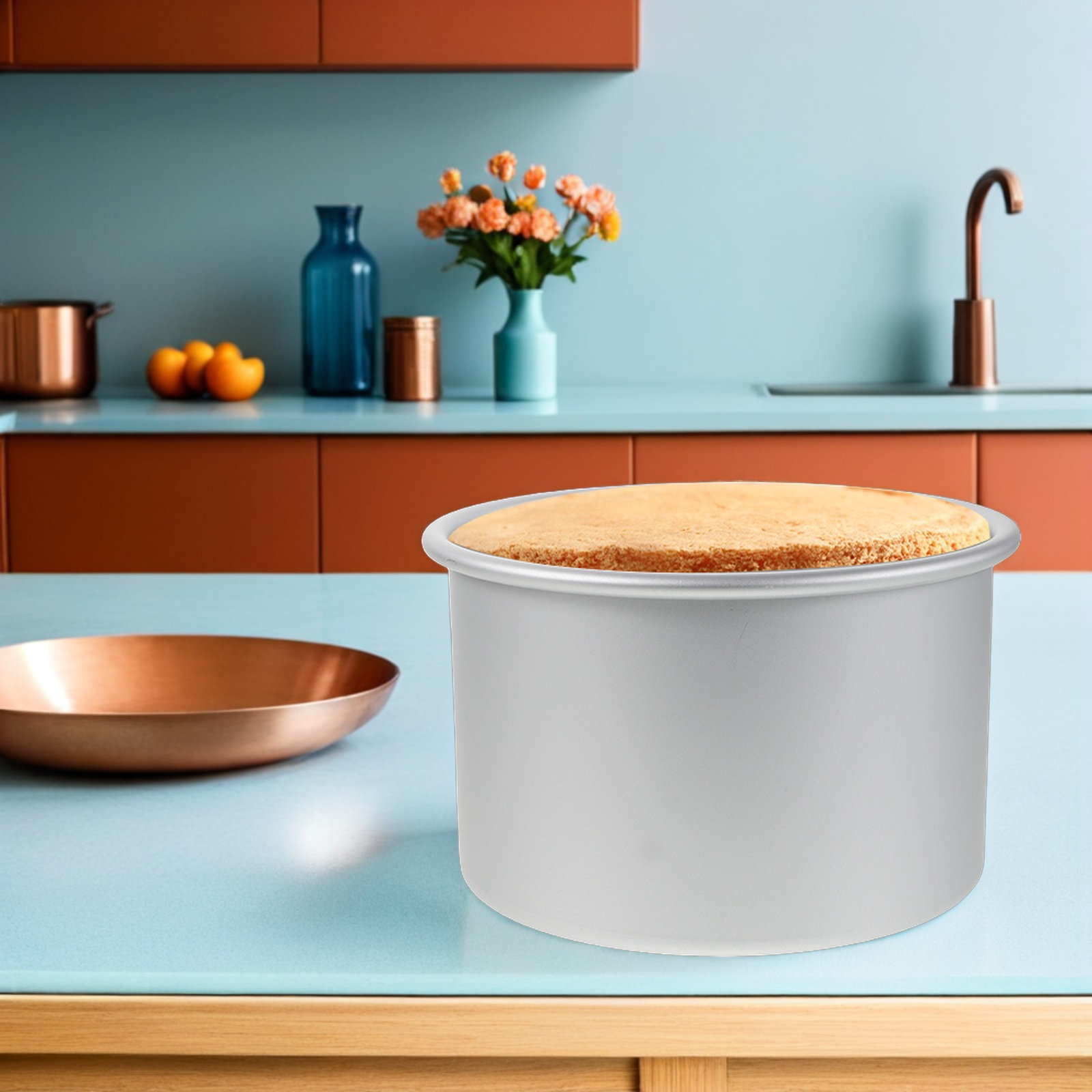 6インチ丸型ケーキ型、底が取り外し可能なノンスティックアルミ - Tart Pan Loose のレビューと価格