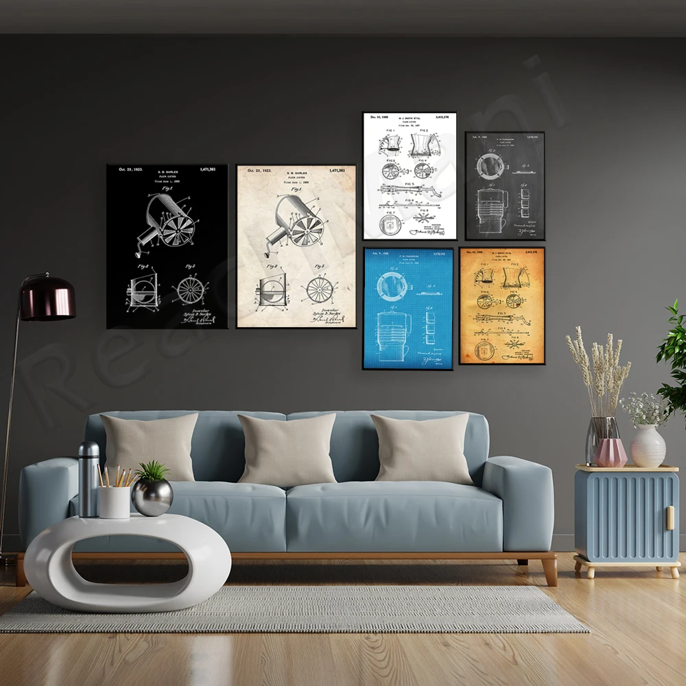 小麦粉ふるい 1926 特許プリント、ベーキングキッチンウォ - Kitchen Baking Wall Art のレビューと価格