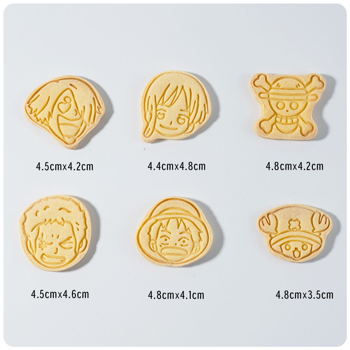 アニメワンピース クッキーカッターセット ルフィ ゾロ ウソ - Kitchen Baking Gifts のレビューと価格