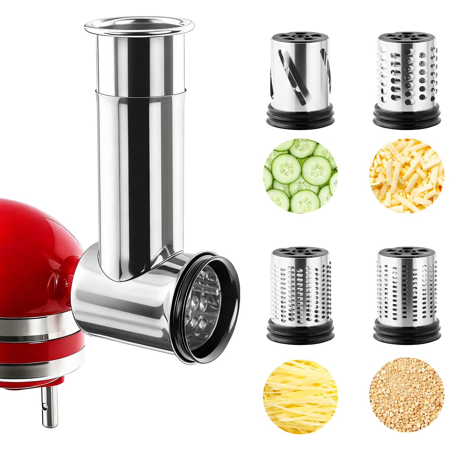キッチンエイドスタンドミキサー用ステンレス製スライサーシュレ - Kitchenaid Baking Set のレビューと価格