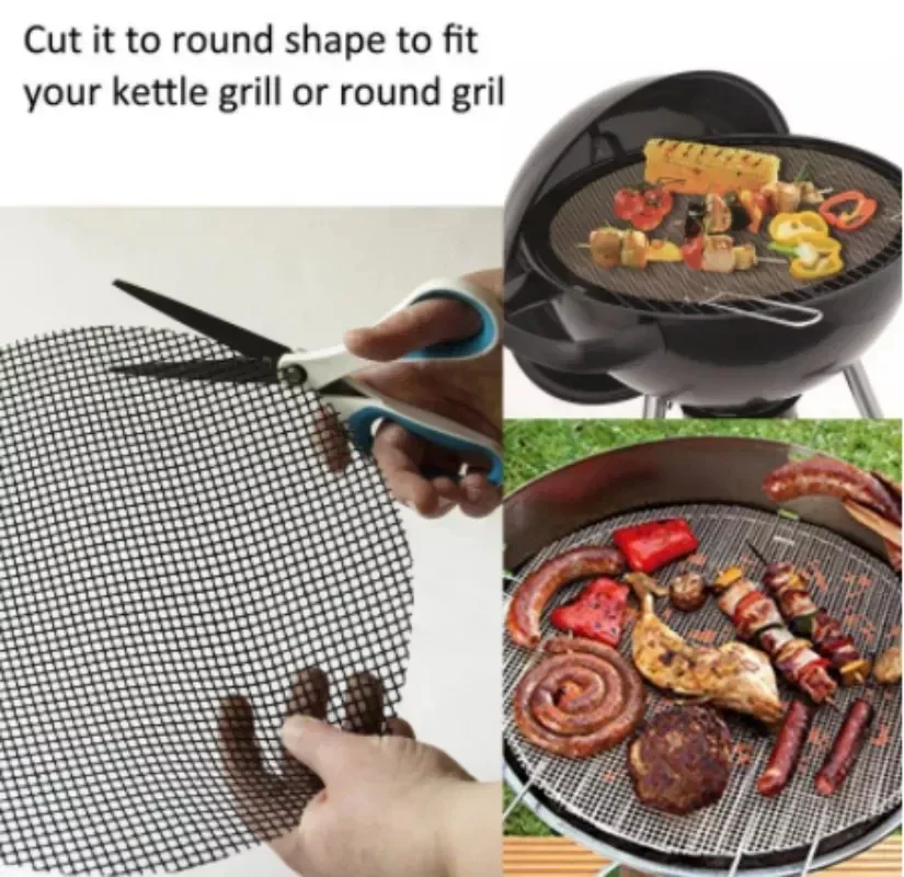 バーベキューバーベキューPTFEメッシュマット、グラスファイ - Super Kitchen Baking Mat のレビューと価格