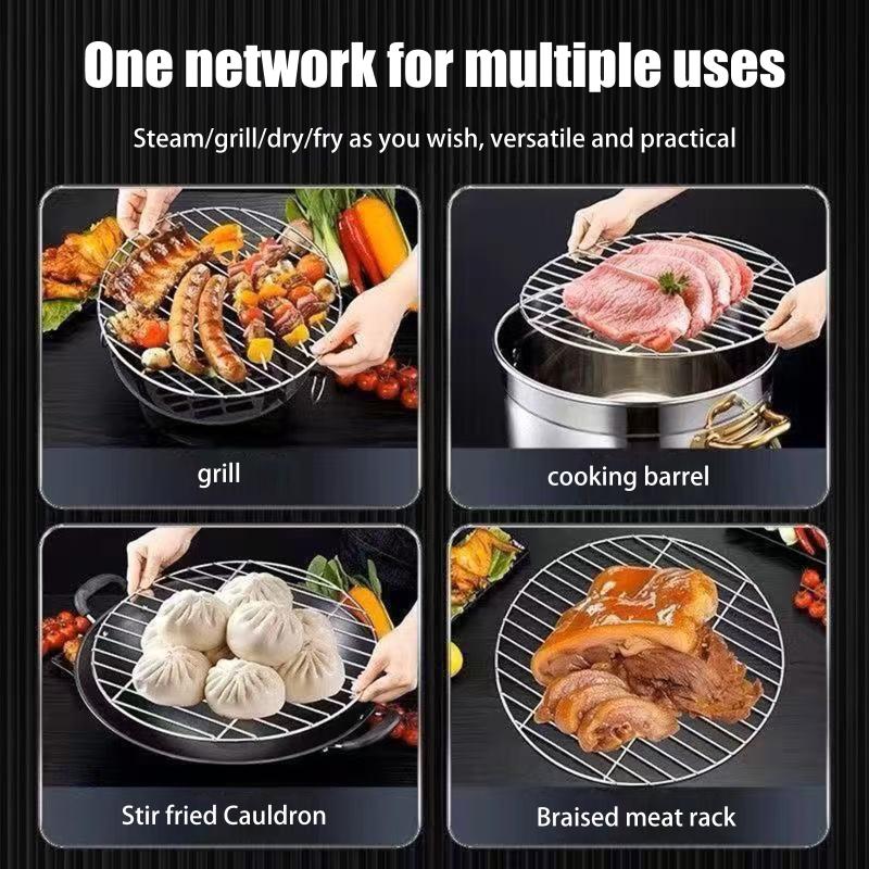 1個入り ステンレス製 丸型BBQグリルメッシュ 家庭用ロー - Super Kitchen Baking Mat のレビューと価格