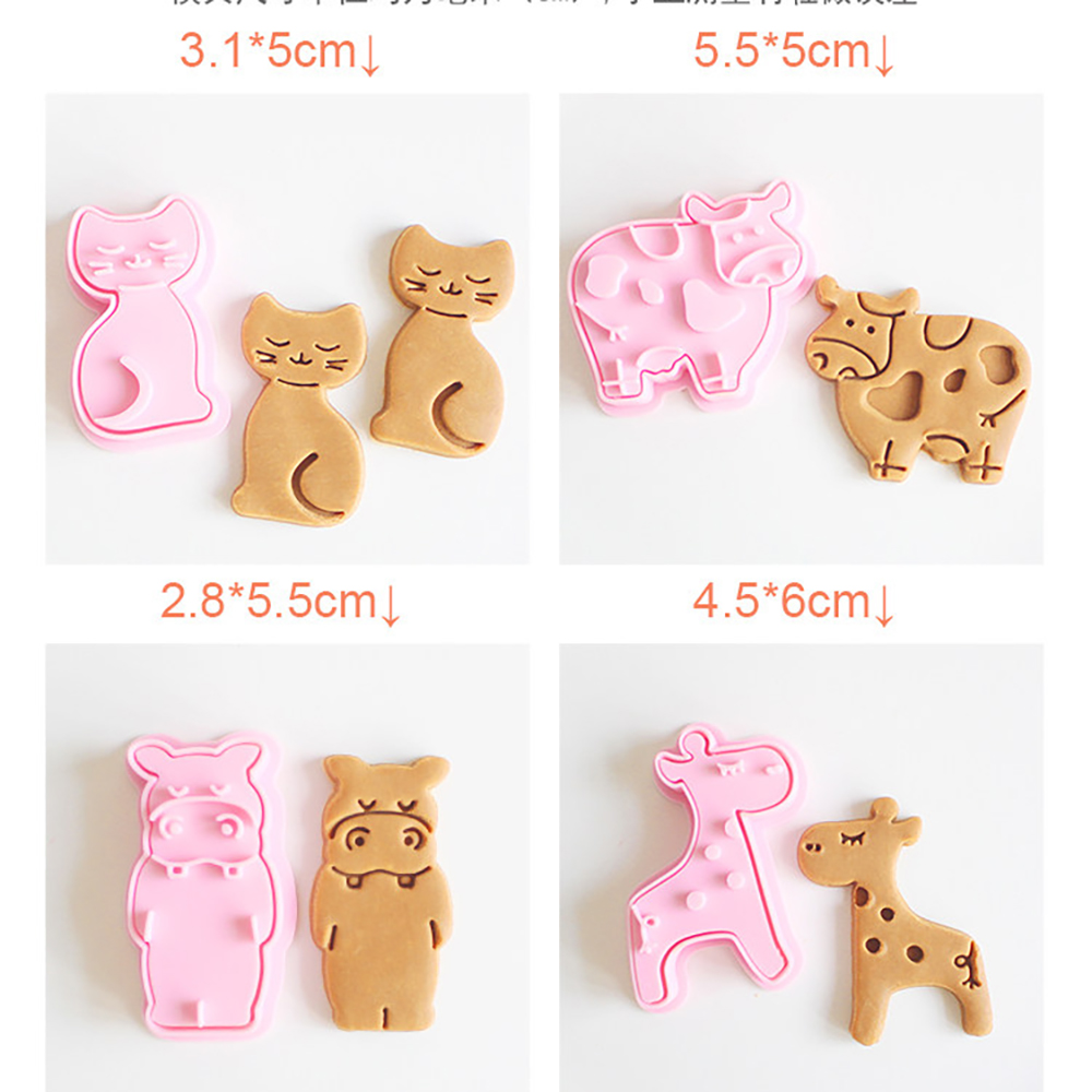 動物園の動物クッキーカッター抽象的なかわいいビスケット型スタ - Kitchen Baking Supplies のレビューと価格