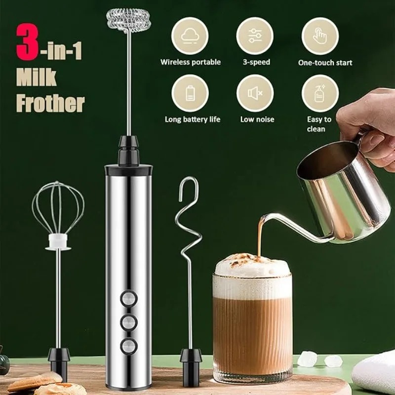 マグパイ3in1ハンドヘルド電動ミルク泡立て器ドリンクミキサ - Kitchen Baking Appliances のレビューと価格