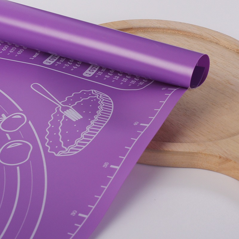 ノンスティックシリコン製ペストリーマット パープル 記号入り - Kitchen Baking Counter のレビューと価格
