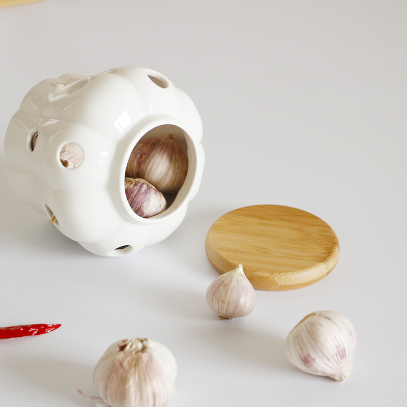 ふた付きセラミックカボチャ瓶,キッチン用の耐久性のある貯蔵タ - Kitchen Bank のレビューと価格