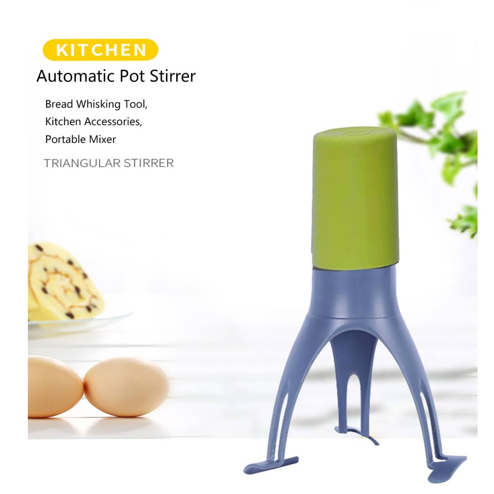 自動三角攪拌機 - ハンズフリー電動卵泡立て器＆キッチンミキ - Kitchen Baking Appliances のレビューと価格