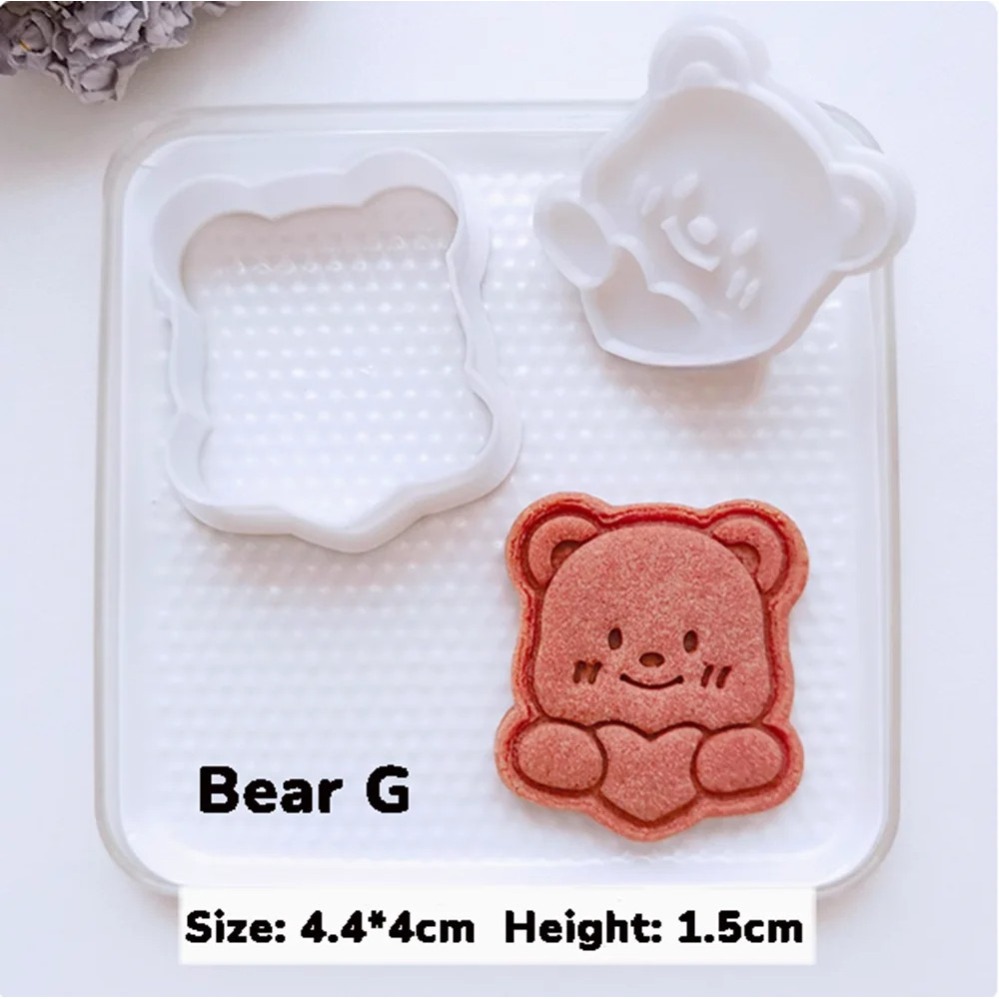 Nong Noey クッキーカッター漫画クマビスケット型クッ - Kitchen Baking Supplies のレビューと価格