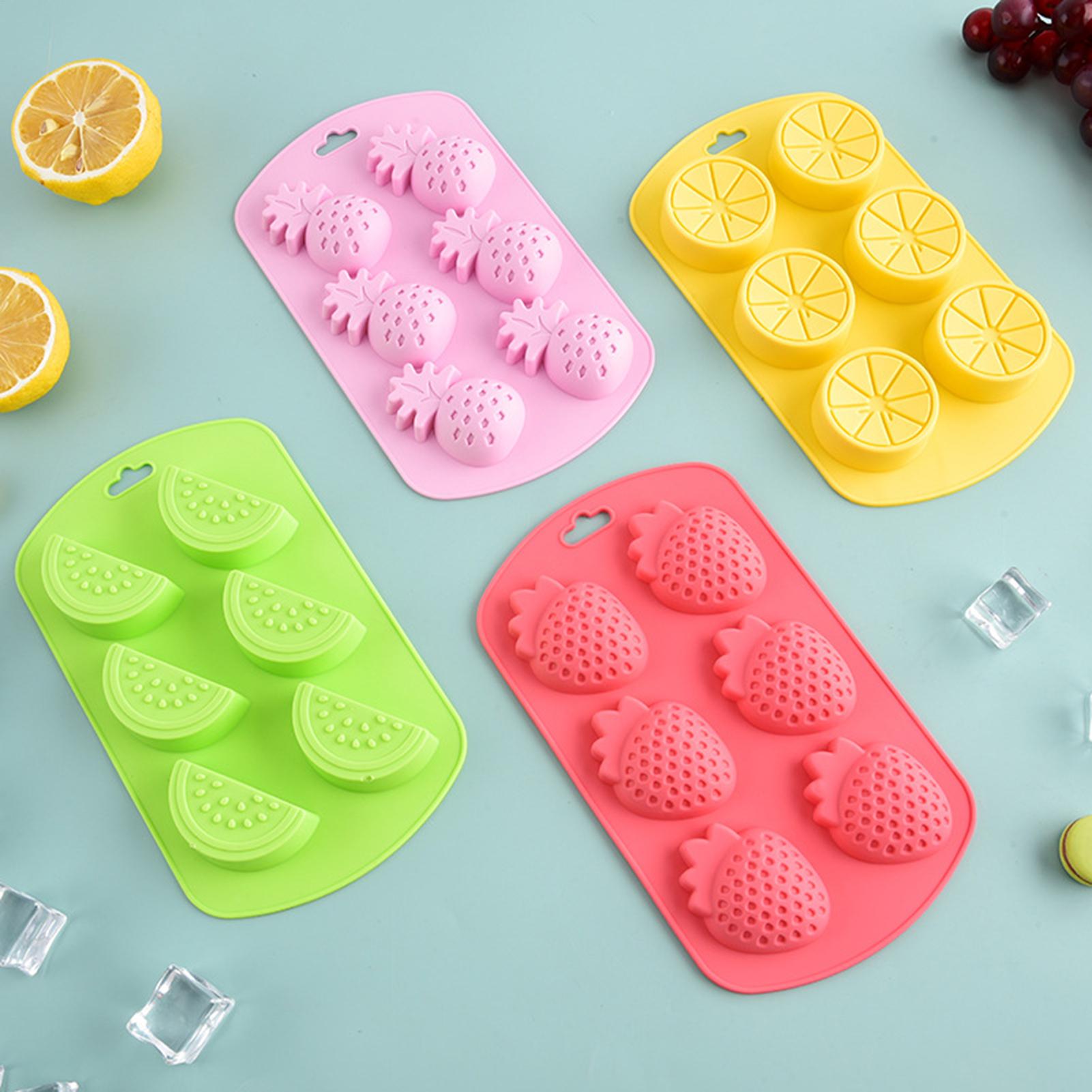 6 キャビティフルーツ型シリコーンキャンディモールドノンステ - Kitchen Baking Supplies のレビューと価格
