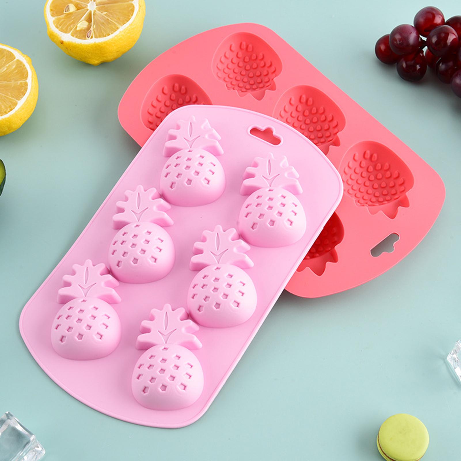 6 キャビティフルーツ型シリコーンキャンディモールドノンステ - Kitchen Baking Supplies のレビューと価格