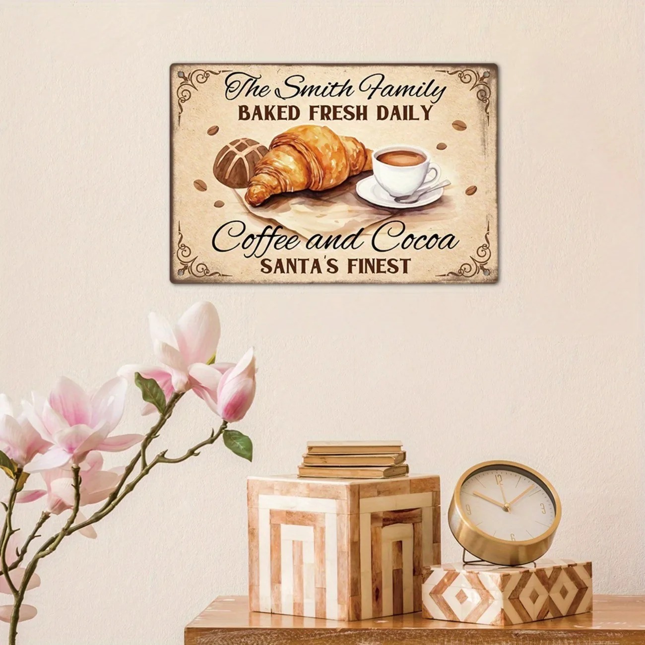 [2Dフラット]素朴な農家風ベーキングメタルプレートカスタム - Kitchen Baking Wall Art のレビューと価格