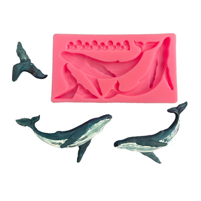 シリコンクジラ型,日曜大工,オーシャンシリーズ,フォンダン, - Kitchen Baking Supplies のレビューと価格