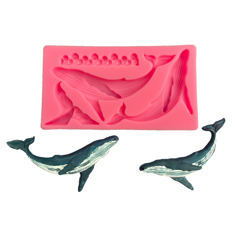 シリコンクジラ型,日曜大工,オーシャンシリーズ,フォンダン, - Kitchen Baking Supplies のレビューと価格