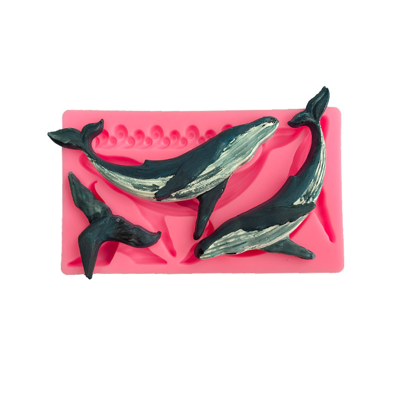シリコンクジラ型,日曜大工,オーシャンシリーズ,フォンダン, - Kitchen Baking Supplies のレビューと価格