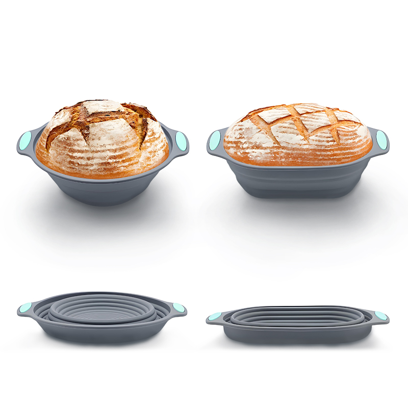 1PC シリコン製折りたたみ式バヌトンパン発酵バスケット - - Kitchen And Baking Tools のレビューと価格
