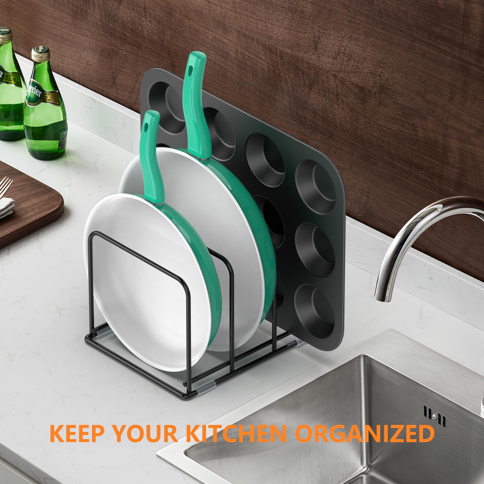 パンオーガナイザー キッチンキャビネットオーガナイザー スチ - Kitchen Cabinet Baking Organizer のレビューと価格