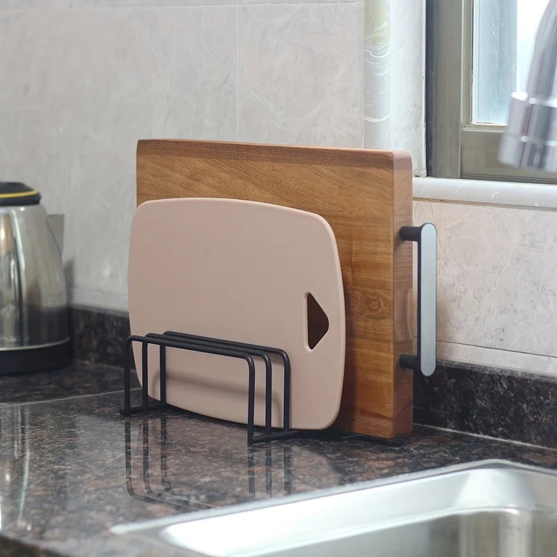 キッチンまな板収納ラックキャビネットオーガナイザーホルダーベ - Kitchen Cabinet Baking Organizer のレビューと価格