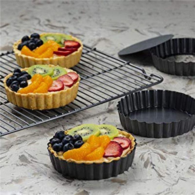 BAAJ-18個入り 4インチ/10cm ミニパイ マフィン - Tart Pan Loose のレビューと価格