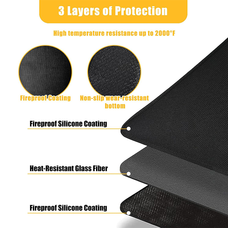 Lmetjma-耐火グリルマット,ラウンドファイヤーピットマ - Super Kitchen Baking Mat のレビューと価格
