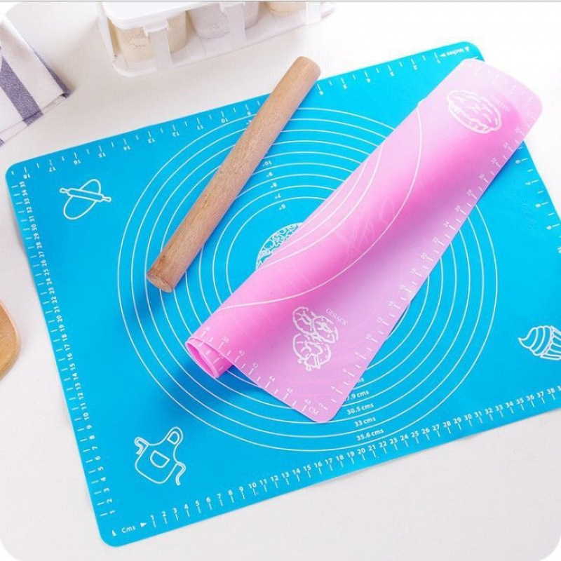 シリコン製ペストリーローリングマット 食品グレード 厚手生地 - Kitchen Baking Counter のレビューと価格