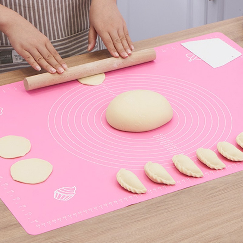 シリコン製ペストリーローリングマット 食品グレード 厚手生地 - Kitchen Baking Counter のレビューと価格