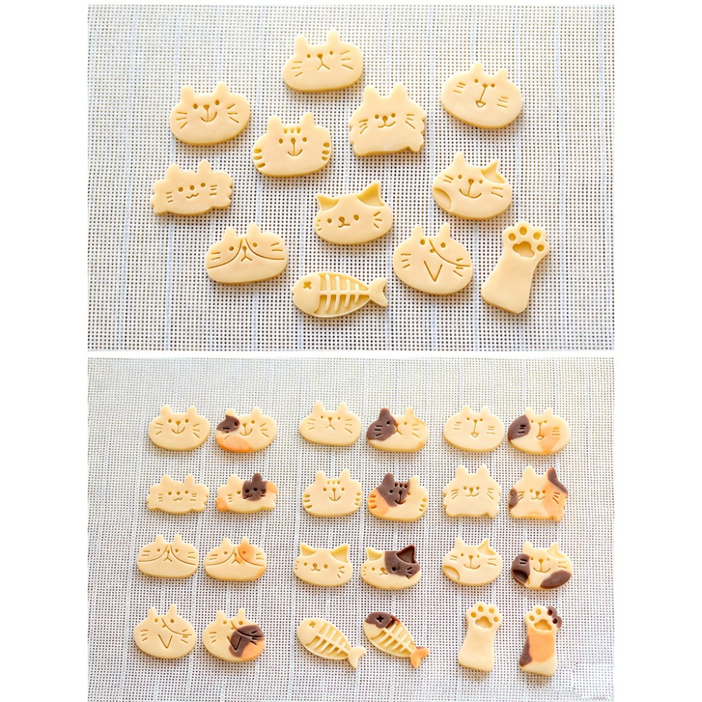 かわいい子猫DIYスタンプクッキーカッター焼き型ベーキングア - Kitchen Baking Supplies のレビューと価格