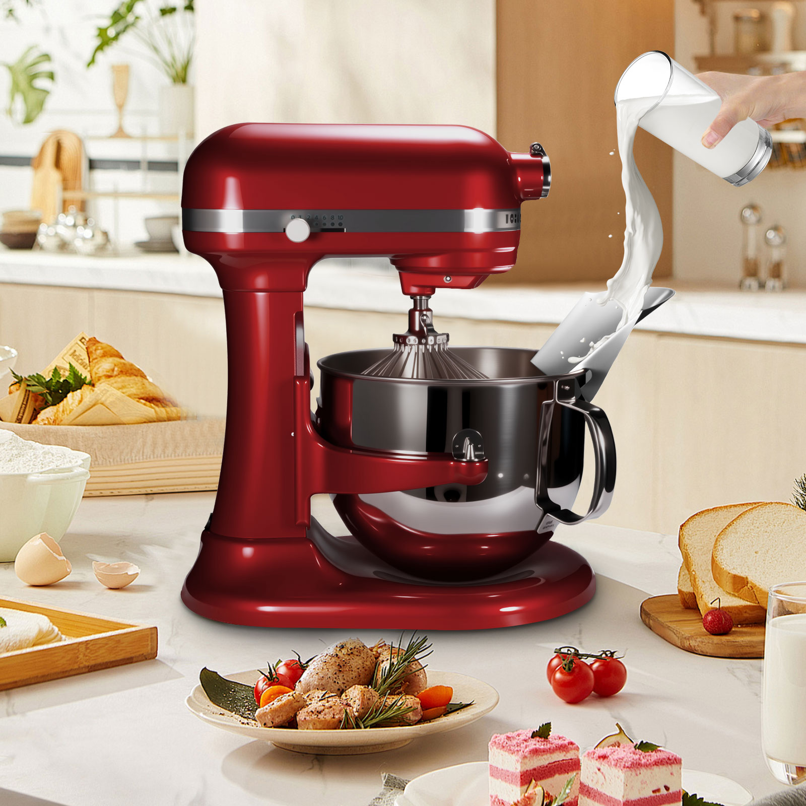スタンドミキサー用ステンレススチール製ティッピングガード1個 - Kitchenaid Baking Set のレビューと価格