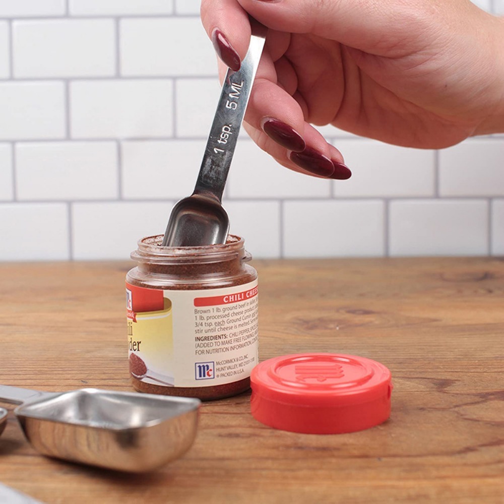 スケール付きステンレス鋼計量スプーン、キッチン用品、長方形の - Baking Powder Kitchen のレビューと価格