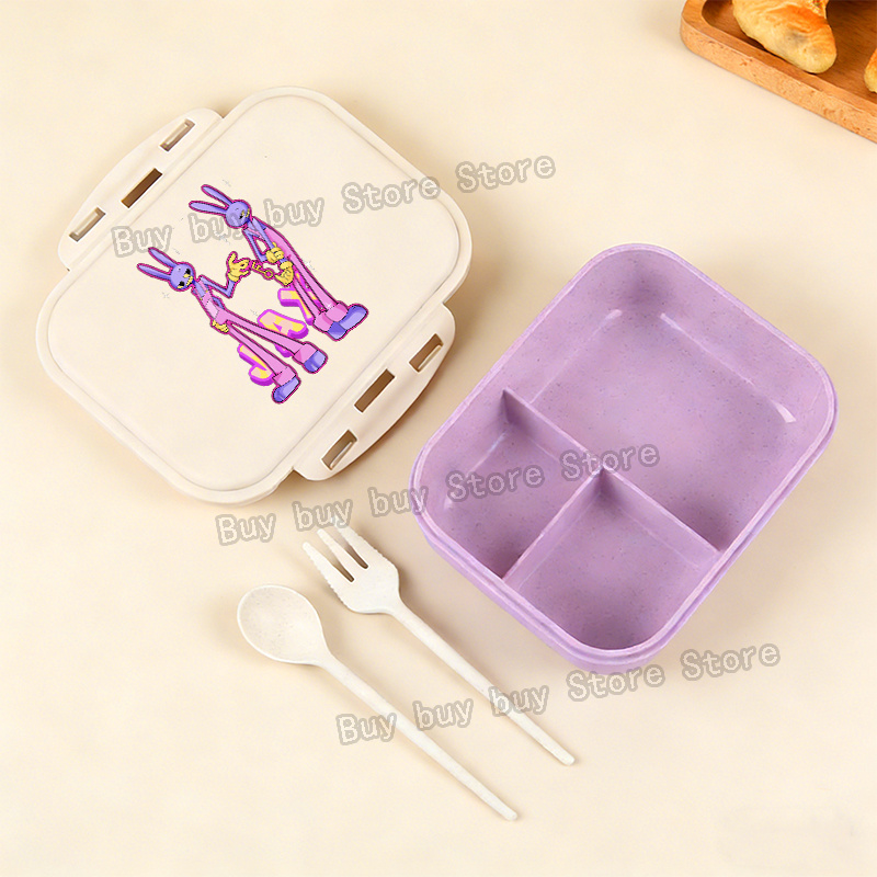 アニメアメージングデジタルサーカスランチボックスポータブル弁 - Kitchen Baking Gifts のレビューと価格