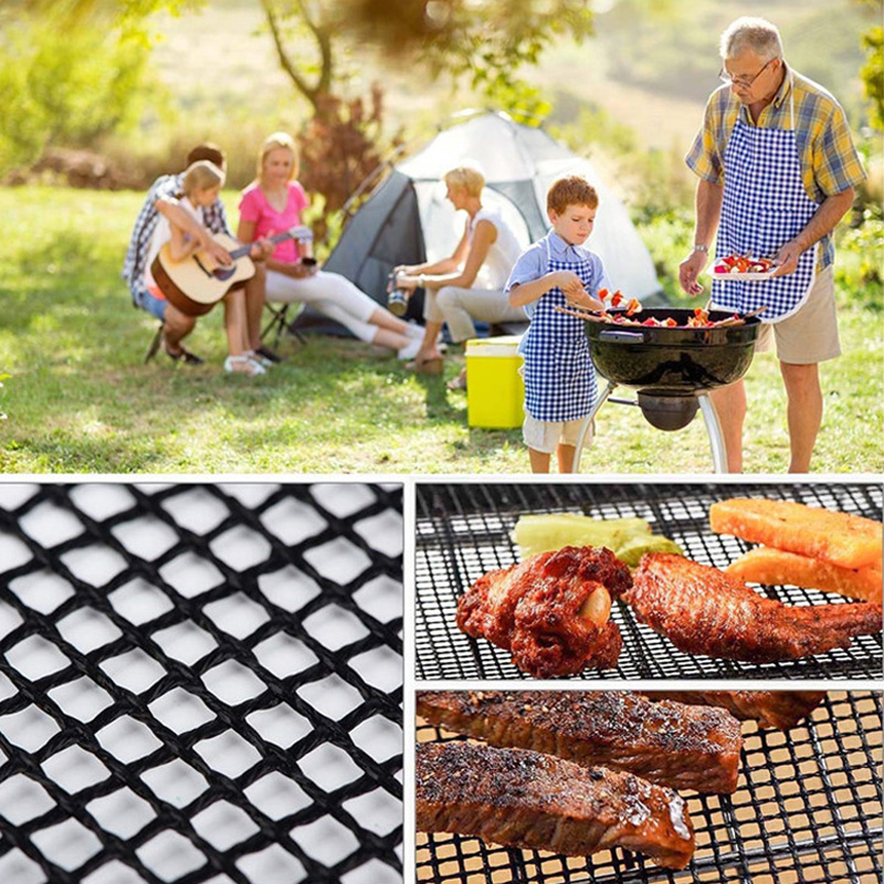 バーベキューグリルネット,2個/1個,焦げ付き防止,再利用可 - Super Kitchen Baking Mat のレビューと価格