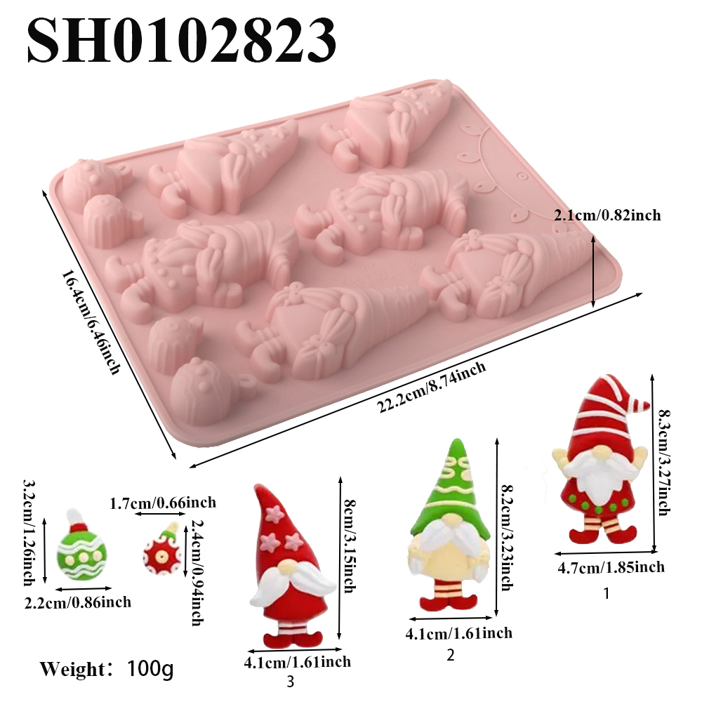 クリスマス要素シリコーンチョコレート型サンタクロースクリスマ - Kitchen Baking Gifts のレビューと価格