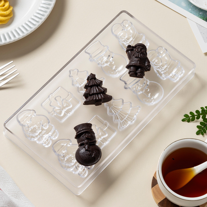 プラスチックチョコレート型 PS 透明チョコレート型クリスマ - Kitchen Baking Supplies のレビューと価格
