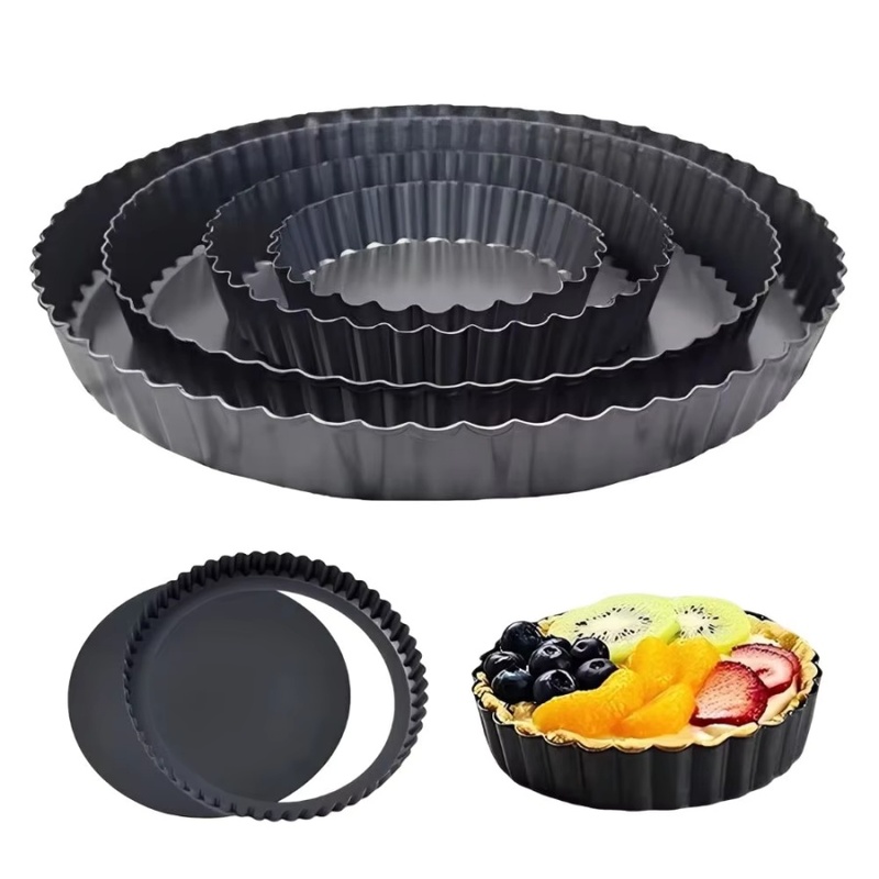 1個入り 取り外し可能な底面溝付きタルトパン ノンスティック - Kitchen Appliances For Baking のレビューと価格