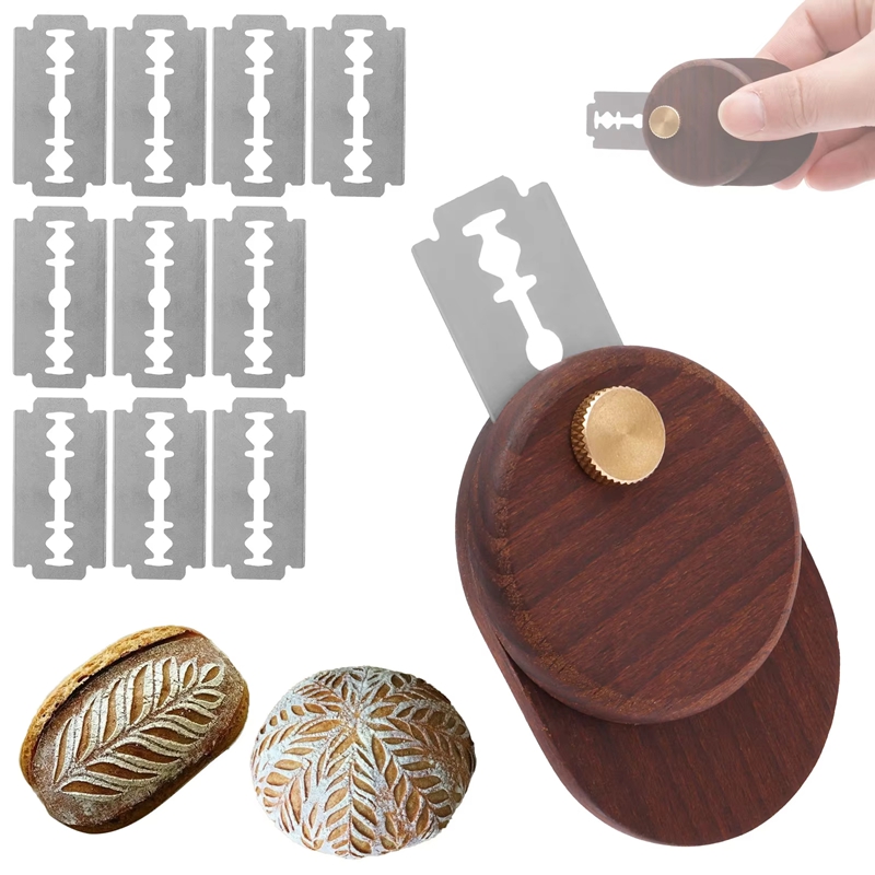 パンラメ生地スコアリングツール木製スクレーパーフランス製パン - Dough Scraper Curved のレビューと価格